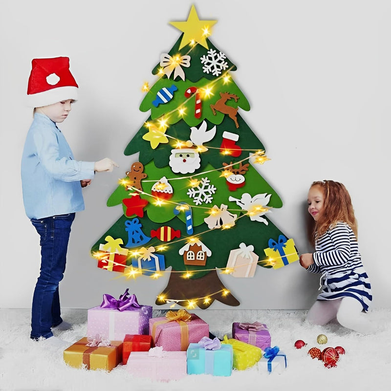 DIY kerstboom voor kinderen